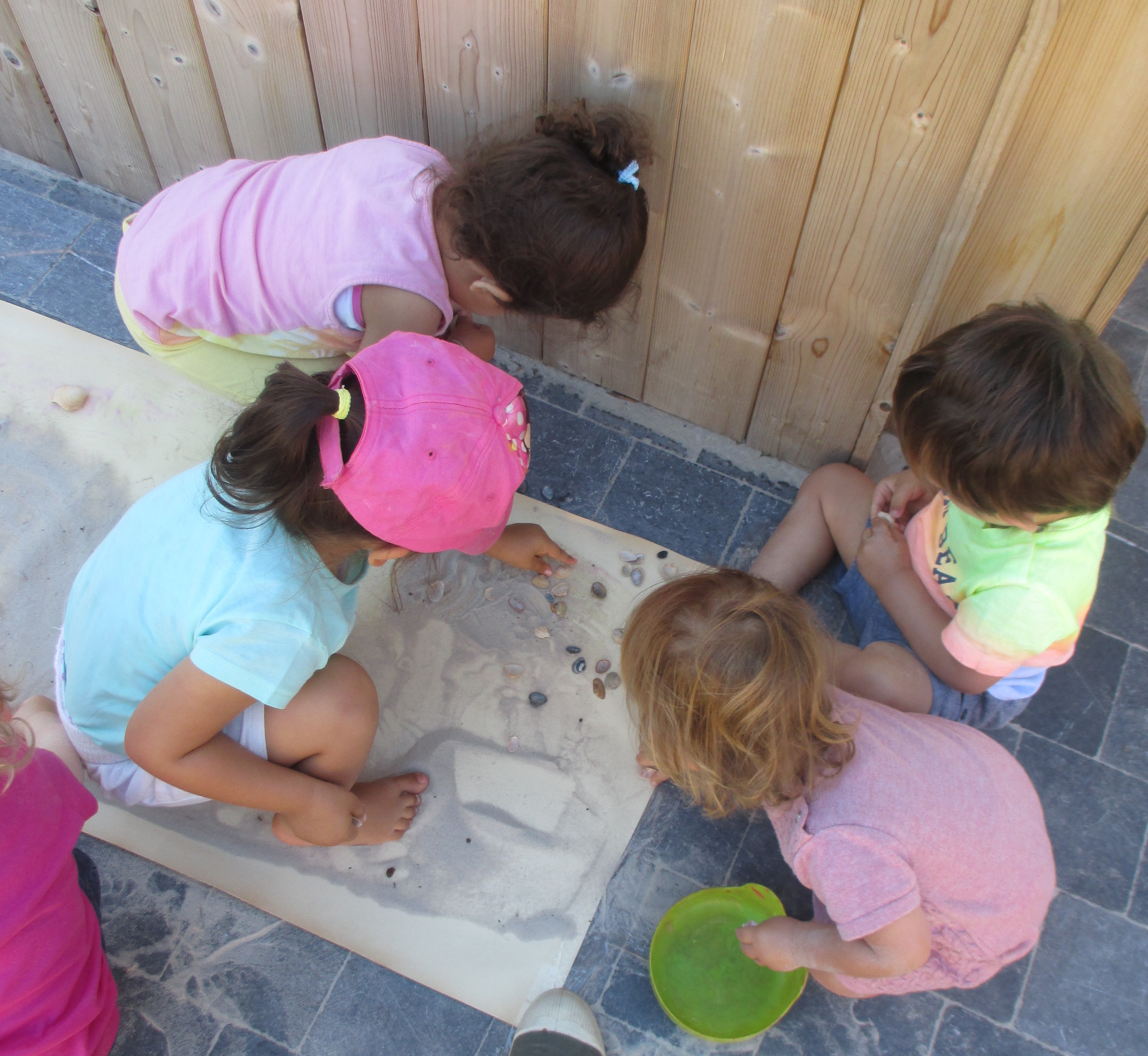 zand en schelpenschilderij